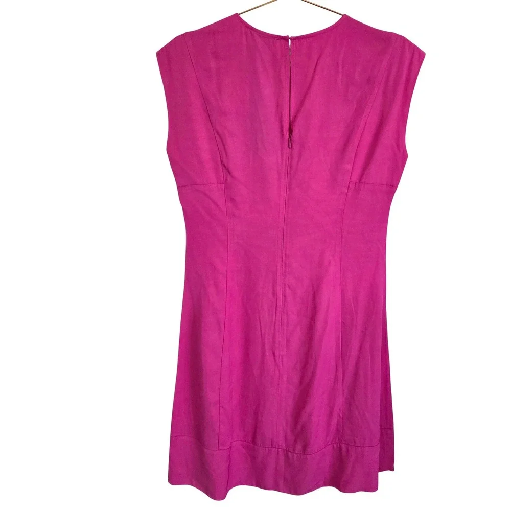 Rebecca Minkoff Rouched Mini Dress Cosmic Pink Size M NEW with Tags